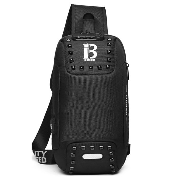 Oxford Men Sling Backpack Anti Theft Crossbody Shoulder Bag