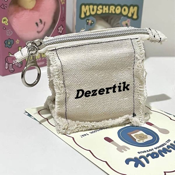 Mini Canvas Zippered Portable Storage Bag