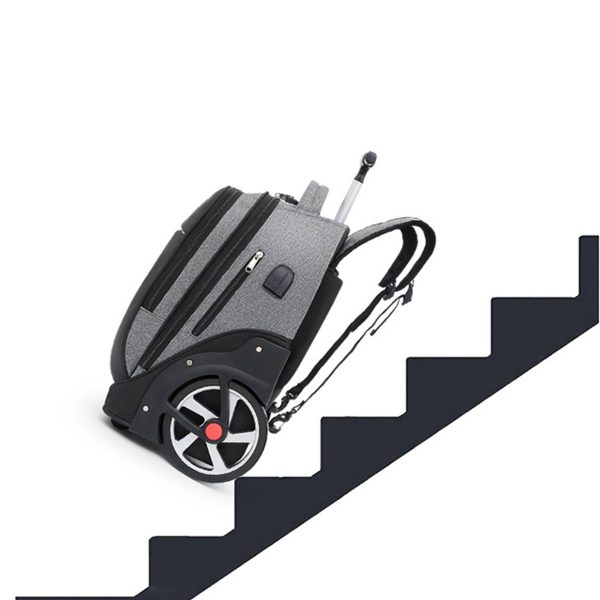 Oxford Rolling with 4 Wheels Travel Backpack Duffel bag Men