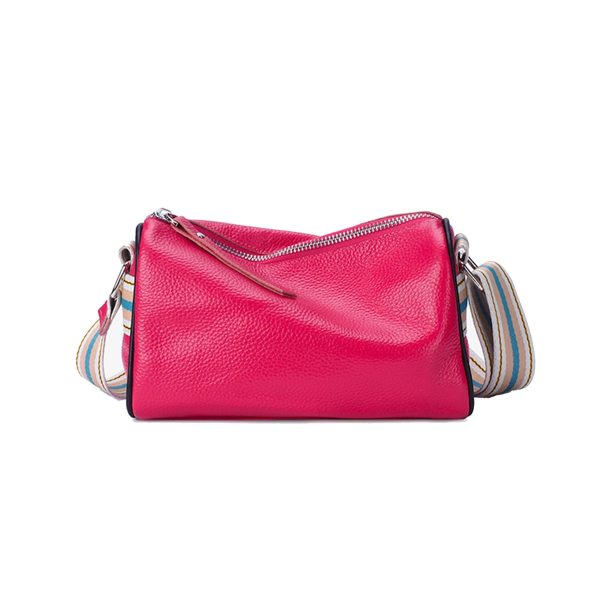 Genuine Leather Square Shoulder Crossbody Bag