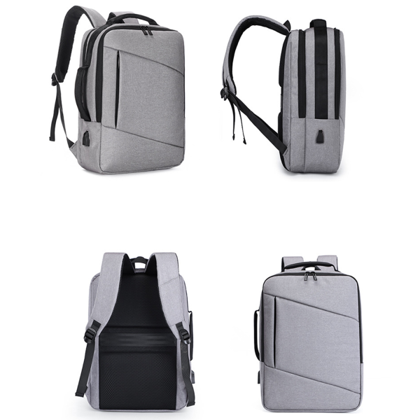 Business Slim Durable Travel Backpack With USB Charging Port