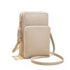 PU leather touch screen crossbody cell phone bag