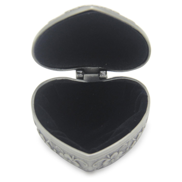 Classic Vintage Antique Heart Shape Jewelry Box