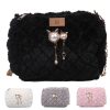 Cotton Stylish versatile cross-body plush chain shoulder bag