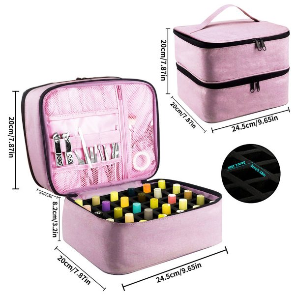 Nail Polish Carrying Case Make-up Bag