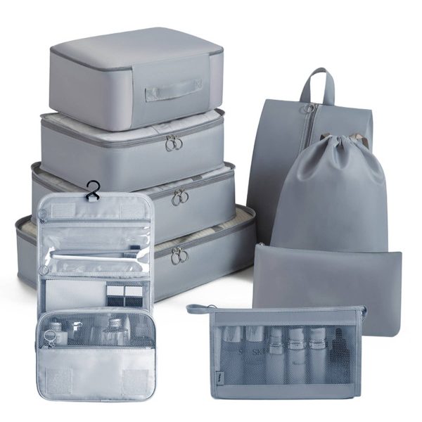 Packing Cubes - 9 PCS Travel Luggage Organizers Bag Set