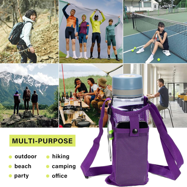 Universal Mesh Pouch for Water Bottle & Phone