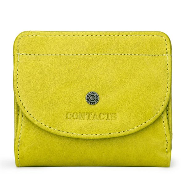Leather Slim Bifold Purse Card Holder Wallets Women