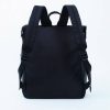 PU Solid Color Large Capacity Travel Student Backpack