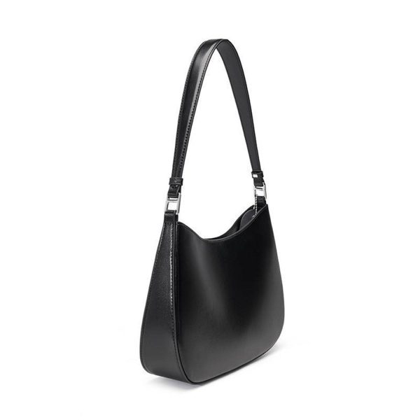 Simple Genuine Leather Cowhide Shoulder Tote Bag