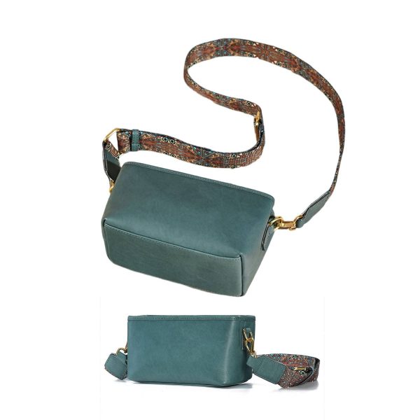 Real Cowhide leather square bag