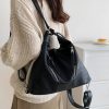 Pu Leather Commuter Shoulder Tote Bag