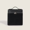 PU Leather Square Minimalist Backpack