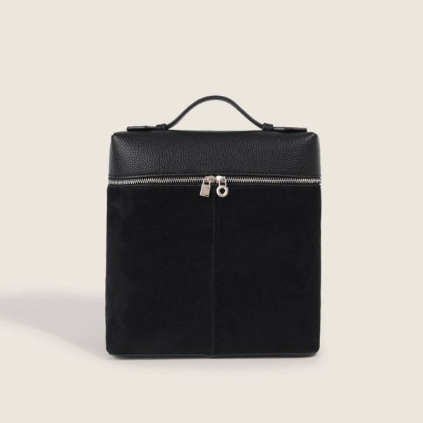 PU Leather Square Minimalist Backpack