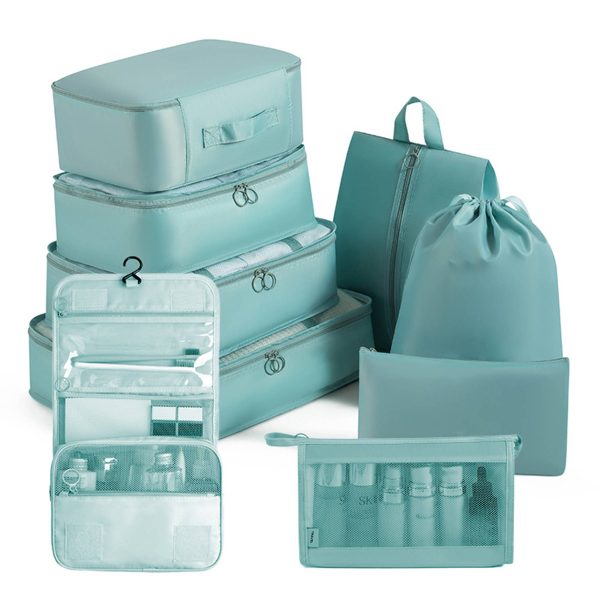Packing Cubes - 9 PCS Travel Luggage Organizers Bag Set