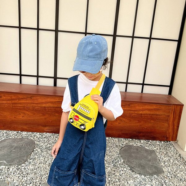 Nylon Car Pattern Crossbody Bag for Kids