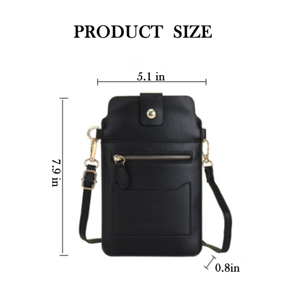 Multifunction clear touch screen Crossbody Bag