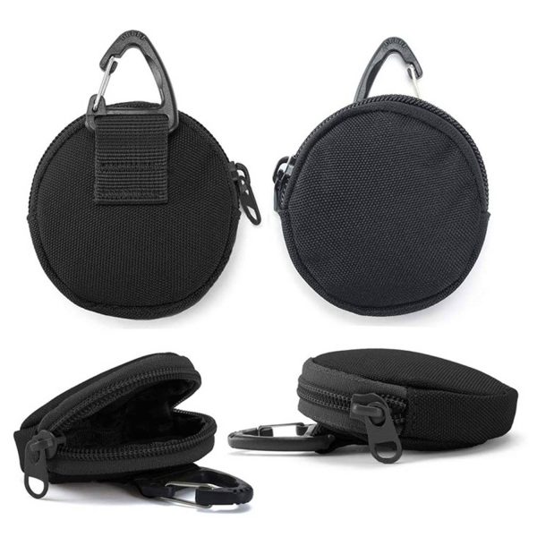 Nylon Tactical Bag Small Coin Purse Keychain