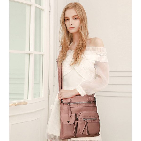 Pu Waterproof wear-resistant Cross-body Bag