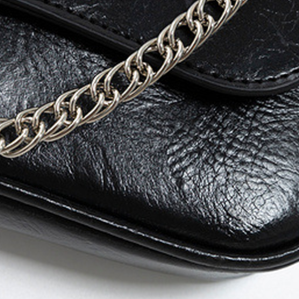 PU Leather Fashion Chain Pearl Shoulder Tote Bag