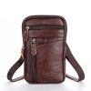 Cowhide Leather Shoulder Crossbody Bag Phone Pouch