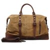 Canvas Waxed Vintage Wear resistant Storage Duffel Bag