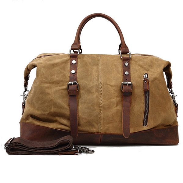 Canvas Waxed Vintage Wear resistant Storage Duffel Bag