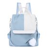 Oxford Patchwork Satchel Backpack