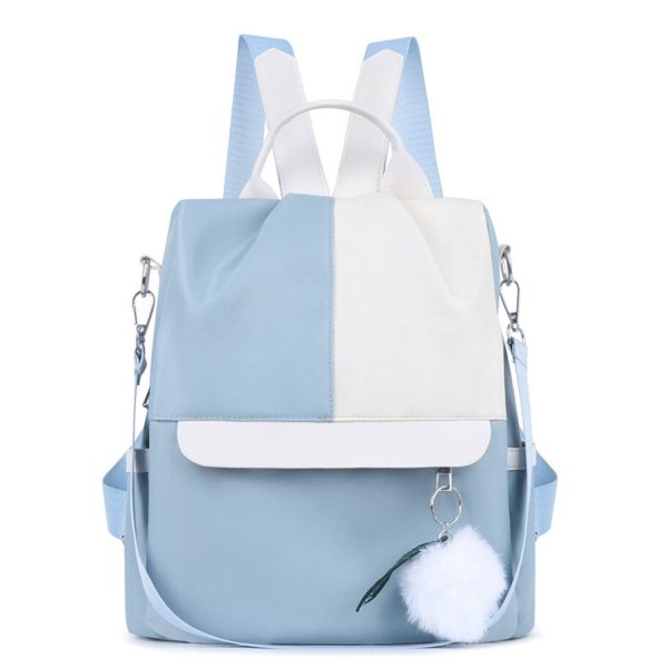 Oxford Patchwork Satchel Backpack