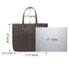 Genuine leather tote bag