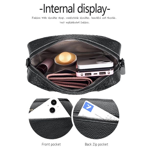Small Genuine Leather Crossbody Purse for Women
