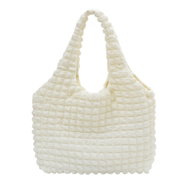 Canvas girl's cloud puff shoulder bag