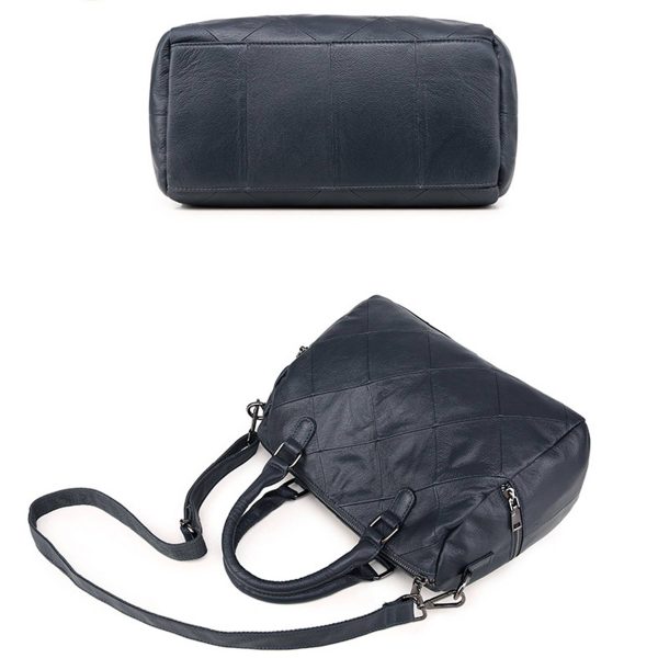 Genuine Leather Satchel Tote Bag for Women