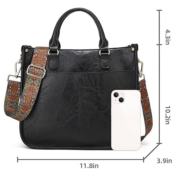 Vintage Large Capacity Pu Leather Handbag