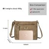 Brown PU Business Commuting Tassels Messenger Bag for Women