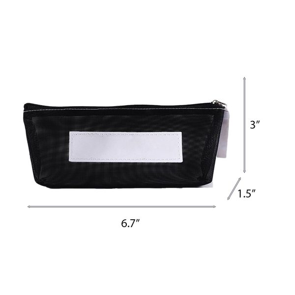 Transparent Mesh Pencil Case