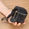 Genuine leather women's mini carrying coin bag