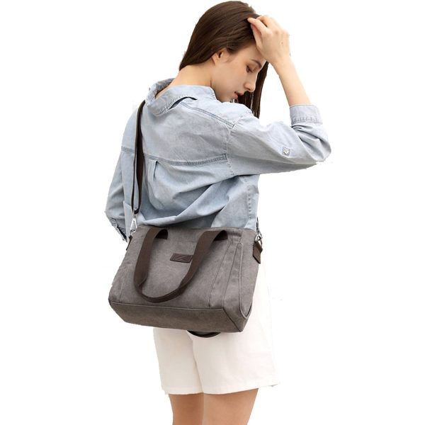 Women canvas cross-body bag Ladies Satchel for Daily Use