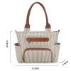 Polyester portable diaper tote bag set
