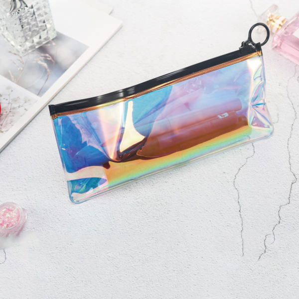 Holographic Rainbow Cosmetic Bag