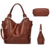 PU Leather Large Purse Tote Bag for Women