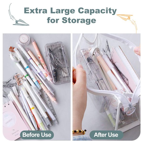Clear PVC Zipper Pencil Bag