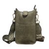 Retro vertical shoulder cell phone bag