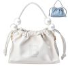 Elegant PU Leather Pleated Clutch Purse for Women