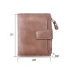 PU folding buckle small wallet