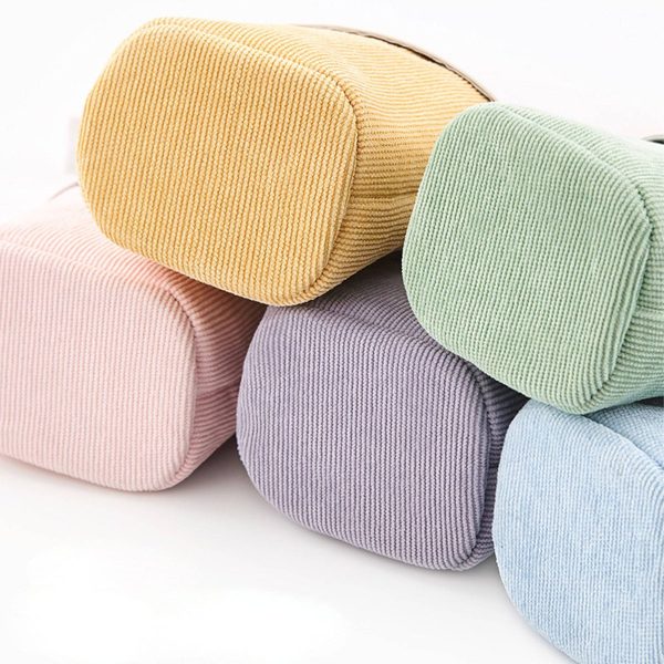 PU Corduroy Expandable Pen Case