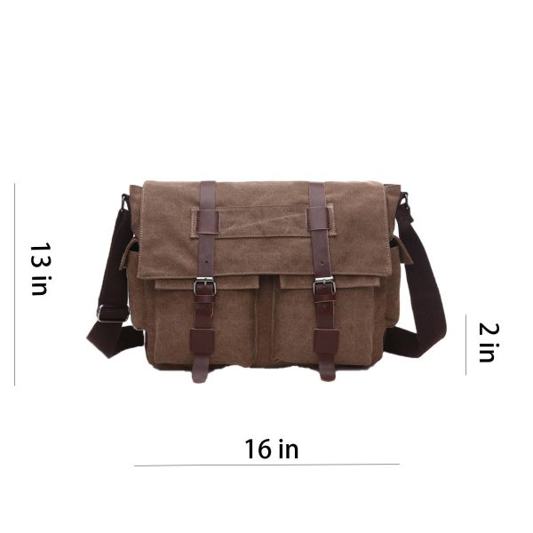 Large Canvas Messenger Bag