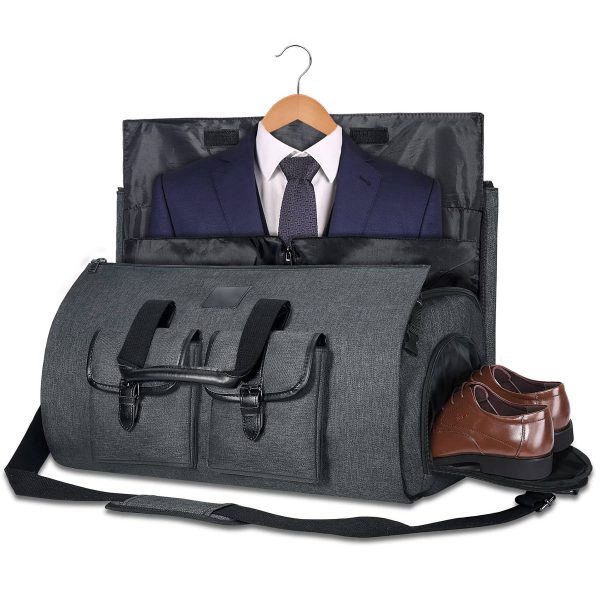 Oxford waterproof Garment Travel Duffel Bag with Shoe Pouch