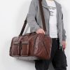 Pu Briefcase Men's Luggage Oversize Travel Duffel Bag