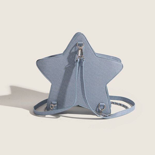 PVC Pentagram Shaped Crossbody Bag Backpack